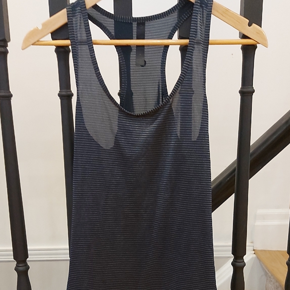 Striped Black Tank Top